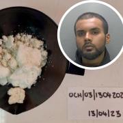 Mohammed Ali was caught carrying crack cocaine and heroin worth £2,670 as well as £1,500 in cash and two mobile phones.
