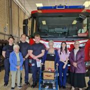 Residents and staff at Hampton Grove care home in Peterborough visited their local fire crew at Stanground to mark International Firefighters’ Day.
