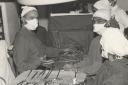 Transplant surgery being performed at Papworth in 1960.