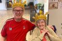 Trevor Daisley and Winifred Redhead, who were crowned King and Queen for the day.