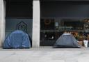 Homeless tents outside a shop. This image is for illustrative purposes only. Picture: Yuk Mok/PA.