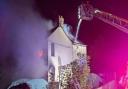 More than 20 firefighters spent more than nine hours tackling a blaze at a house in Lincoln Road, Deeping Gate, Peterborough.
