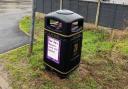 New litter bin for all waste including dog waste in Stonald Road, Whittlesey, at the junction with Crossway Hands.