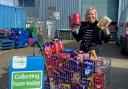 More than 100 Easter eggs were donated to the foodbank.