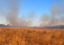 Fire crews were called to a blaze at Hampton Nature Reserve, near Peterborough