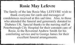 Rosie May Lefevre