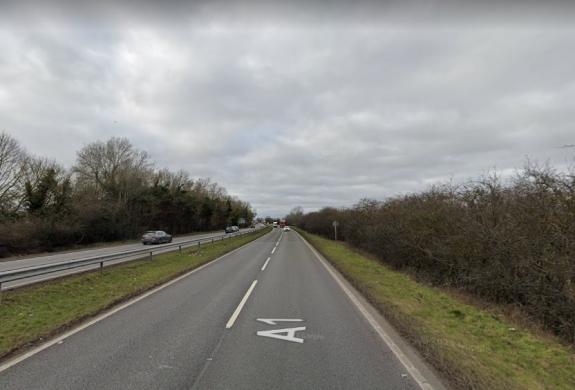 Peterborough Matters: The A1 near Wittering. Peterborough Matters: The A1 near Wittering.