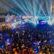 The 2021 Peterborough Christmas lights switch on.