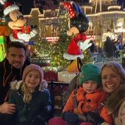 The Mills family in Disneyland Paris. Credit: Magic Moments.