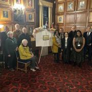 The unveiling ceremony for the plaque commemorating Charles Swift took place in Peterborough Town Hall on January 6.