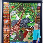 Jacqui Parkinson has created a huge piece of work that celebrates the creation.