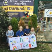 Orton Longueville Playgroup has received a £1,000 donation from the Amazon team in Peterborough.