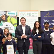 Students were recognised for their eco projects.
