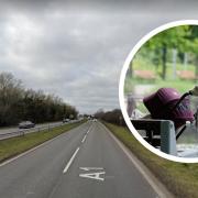 A Peterborough mum with a pram had to 'resort' to walking along the A1 to a GP appointment.
