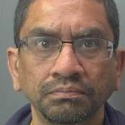 Peterborough sex offender Bhavesh Voralia has been jailed after he grabbed a woman and tried to kiss her.