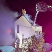 More than 20 firefighters spent more than nine hours tackling a blaze at a house in Lincoln Road, Deeping Gate, Peterborough.