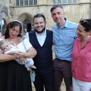 The five were reunited at a ceremony at Peterborough Cathedral