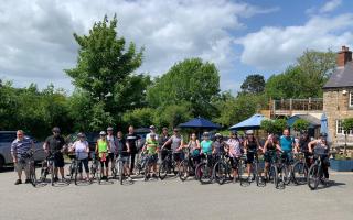 Vistry staff took part in a bike ride around Rutland Water.